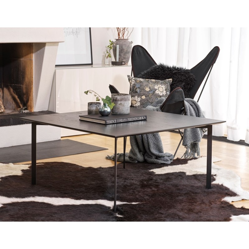 RO Spencer Coffee Table 95x95 Black/Black